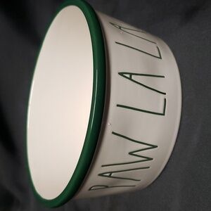 Rae Dunn "PAW LA LA!" NWT Holiday Pet Bowl